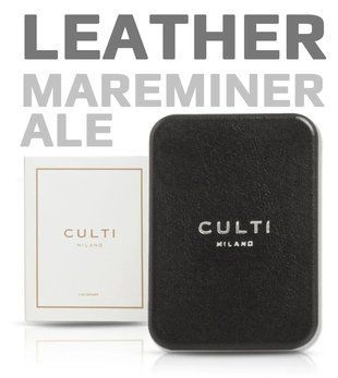 Ароматизатор в машину CULTI Milano CAR LEATHER TAUPE Mareminerale, черный HCULTI02 фото