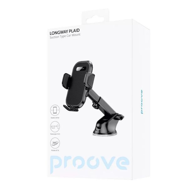 Держатель для телефона в автомобиль Proove Longway Plaid Suction Type Car Mount 200042579 фото
