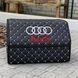 Органайзер у багажник з вишивкою Audi, чорний з білою ниткою, 50 см, автомобільний органайзер в авто 00021091 фото 1