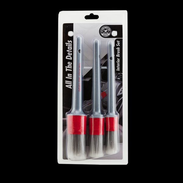 Набір пензлів для детейлінгу, All In The Details Exterior Detailing Brushes, 3 шт, Chemical Guys ACC600 фото