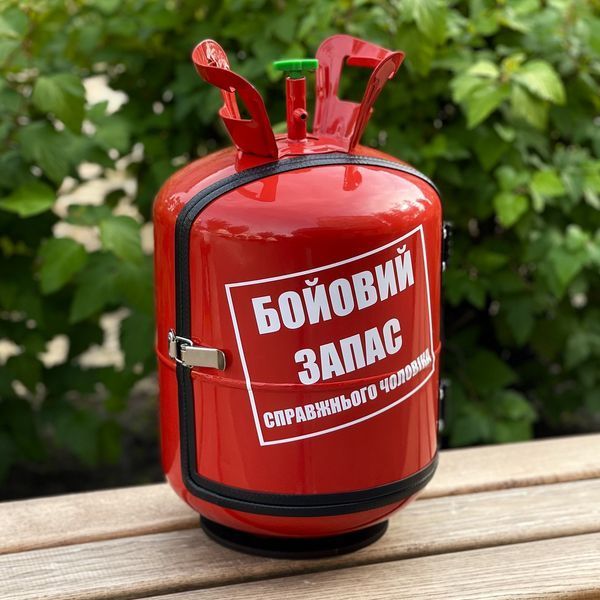 Балон-бар, червоний, подарунок до Дня захисника України 200040959 фото