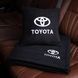 Подушка и плед в машину с логотипом Toyota, флисовый набор FLISET-TOYOTA-BEI-BROWN фото 4