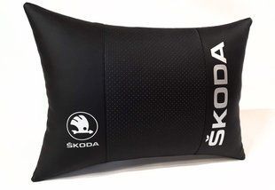Подушка в машину под спину SKODA (Шкода), черный, 1 шт ORTS-SKODA-BLK фото
