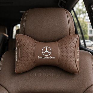 Подушка на підголовник в авто з логотипом Mercedes ORTG-MERCEDES-BROWN фото