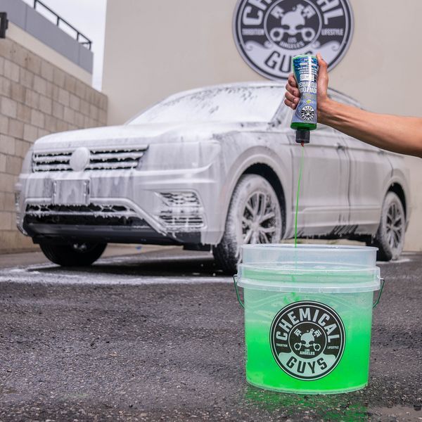 Ведро для мойки автомобиля Bucket white16,5 л, прозрачное белое, Chemical Guys ACC106 фото