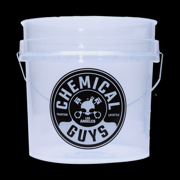 Ведро для мойки автомобиля Bucket white16,5 л, прозрачное белое, Chemical Guys ACC106 фото
