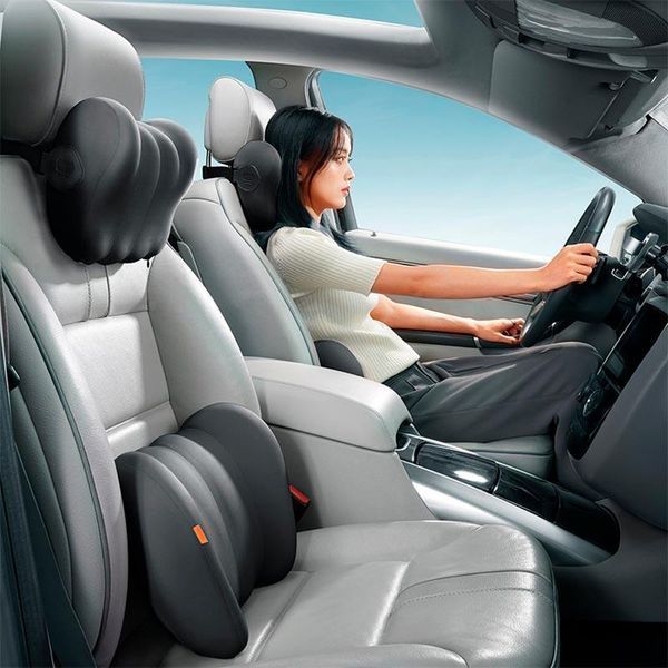 Подушки в машину на підголівник Floating Car Headrest, Baseus, чорний 000005135 фото