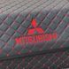 Органайзер у багажник з вишивкою Mitsubishi, чорний з червоною ниткою, 50 см, автомобільний органайзер в авто 000007180 фото 4