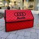 Органайзер в багажник з вишивкою Audi, червоний, 50 см, автомобільний органайзер в авто 000005264 фото 3