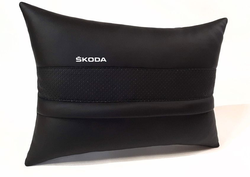 Подушка в машину под спину SKODA (Шкода), черный, 1 шт ORTS-SKODA-BLK фото