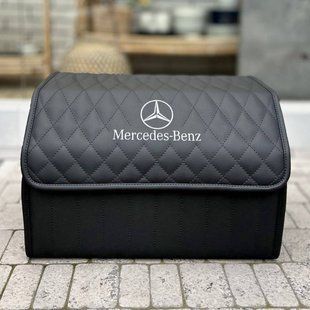 Органайзер в багажник авто Premium Timeless с логотипом Mercedes, размер М 50 см, черный 000006531 фото
