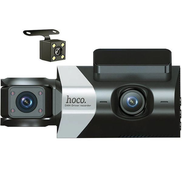 Видеорегистратор HOCO DI64 3-inch screen display driving recorder (720P) Black 200041999 фото