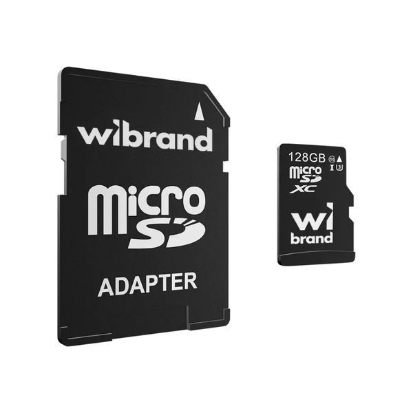 Карта памяті microSDXC (UHS-1 U3) Wibrand 128Gb class 10 для відеореєстраторів, камер спостереження, смартфонів 200042491 фото