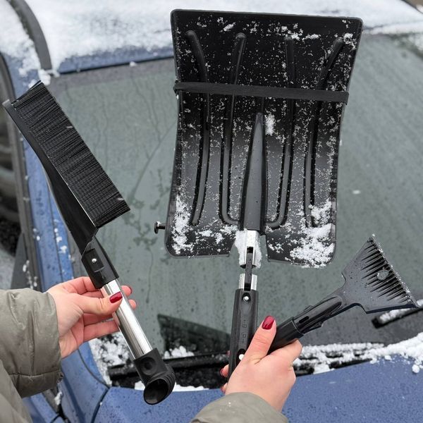 Набір автомобільний зимовий Winter Лопата, щітка, скребок для льоду INTERTOOL 000004501 фото