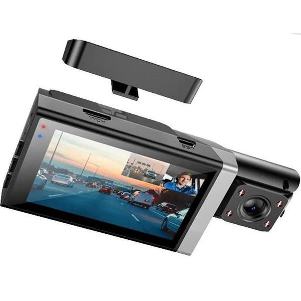 Видеорегистратор HOCO DI64 3-inch screen display driving recorder (720P) Black 200041999 фото