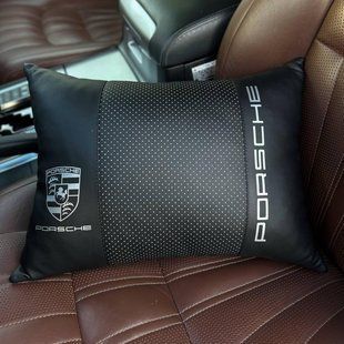 Подушка в машину под спину PORSCHE (Порше), черный, 1 шт ORTS-PORSCHE-BLK фото