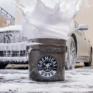 Ведро для мойки автомобиля Bucket black 16,5 л, прозрачное черное, Chemical Guys ACC108 фото