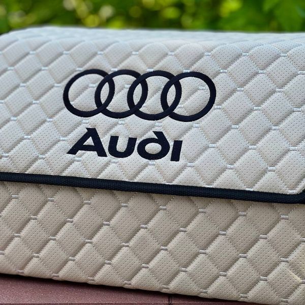 Органайзер в багажник с вышивкой Audi, бежевый, 50 см, автомобильный органайзер в авто 000005064 фото