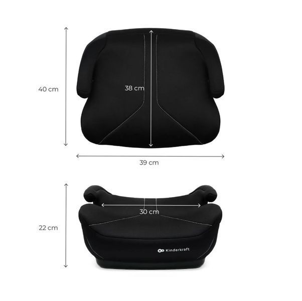 Детское автокресло-бустер Kinderkraft i-Boost 2, черный KCIBOO02BLK0000 фото