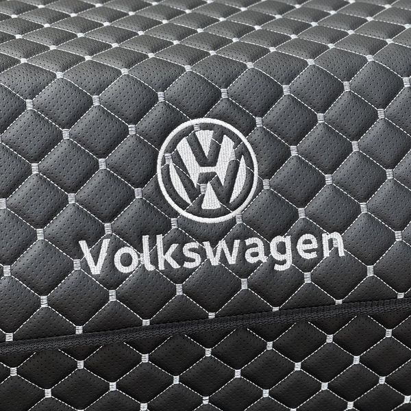 Органайзер в багажник с вышивкой Volkswagen, черный с белой ниткой, 50 см, автомобильный органайзер в авто 000006092 фото