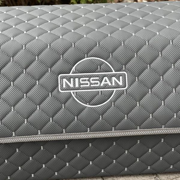 Органайзер в багажник з вишивкою Nissan, сірий, 50 см, органайзер в авто 00021163 фото