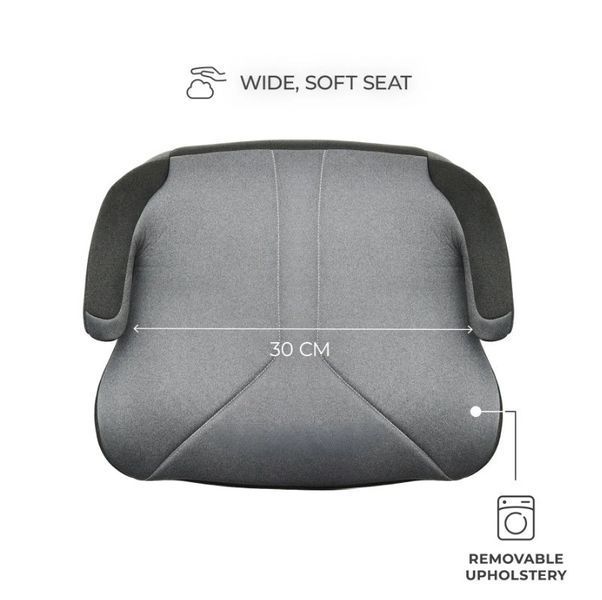 Дитяче автокрісло-бустер Kinderkraft i-Boost 2, сірий 01KCIBOO02BLK0000 фото