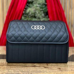 Органайзер в багажник авто Premium Timeless с логотипом Audi, размер М 50 см, черный 000006661 фото