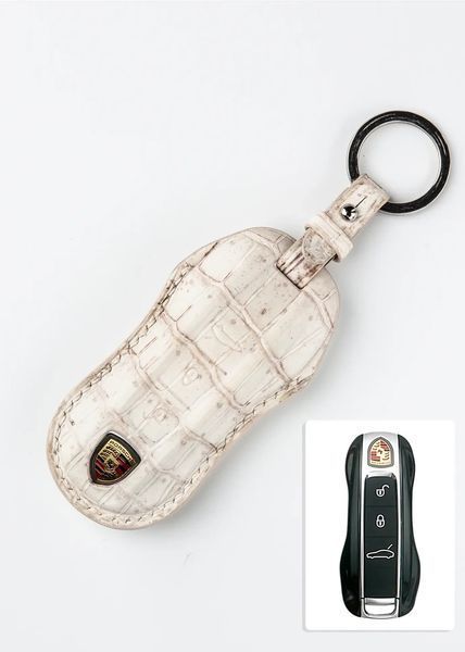 Кожаный чехол для ключа PORSCHE (Порше) из крокодиловой кожи TM-903 TM-903-PR44 фото