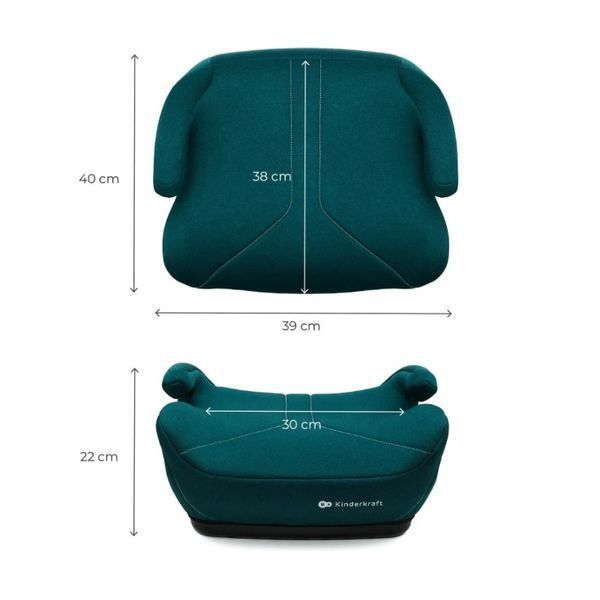 Дитяче автокрісло-бустер Kinderkraft i-Boost 2, зелений 02KCIBOO02BLK0000 фото