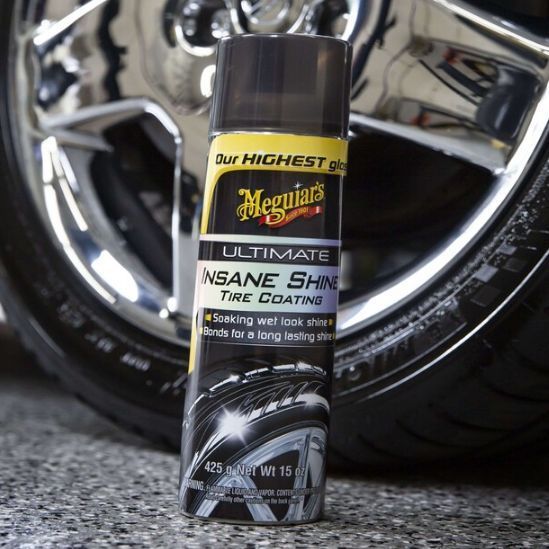Спрей для чернения шин аэрозольный, Ultimate Insane Shine&trade; Tire Coating, Meguiar's, 425 г G190315 фото