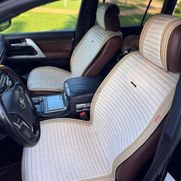 Накидки на сиденья авто IMPERIAL, AUTO COMFORT, передний ряд, бежевый 200004092 фото