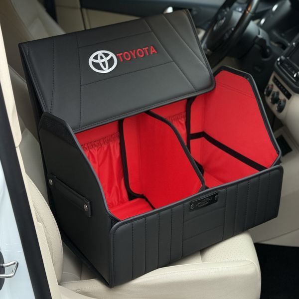 Сумка - органайзер в багажнике на магните Premium Pro Elite с вышивкой логотипа Toyota, размер М 50 см 200041367 фото