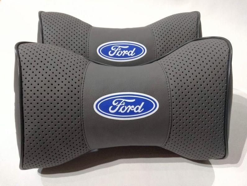 Подушка на підголовник в авто з логотипом Ford 1 шт ORTG-FORD-BLK фото